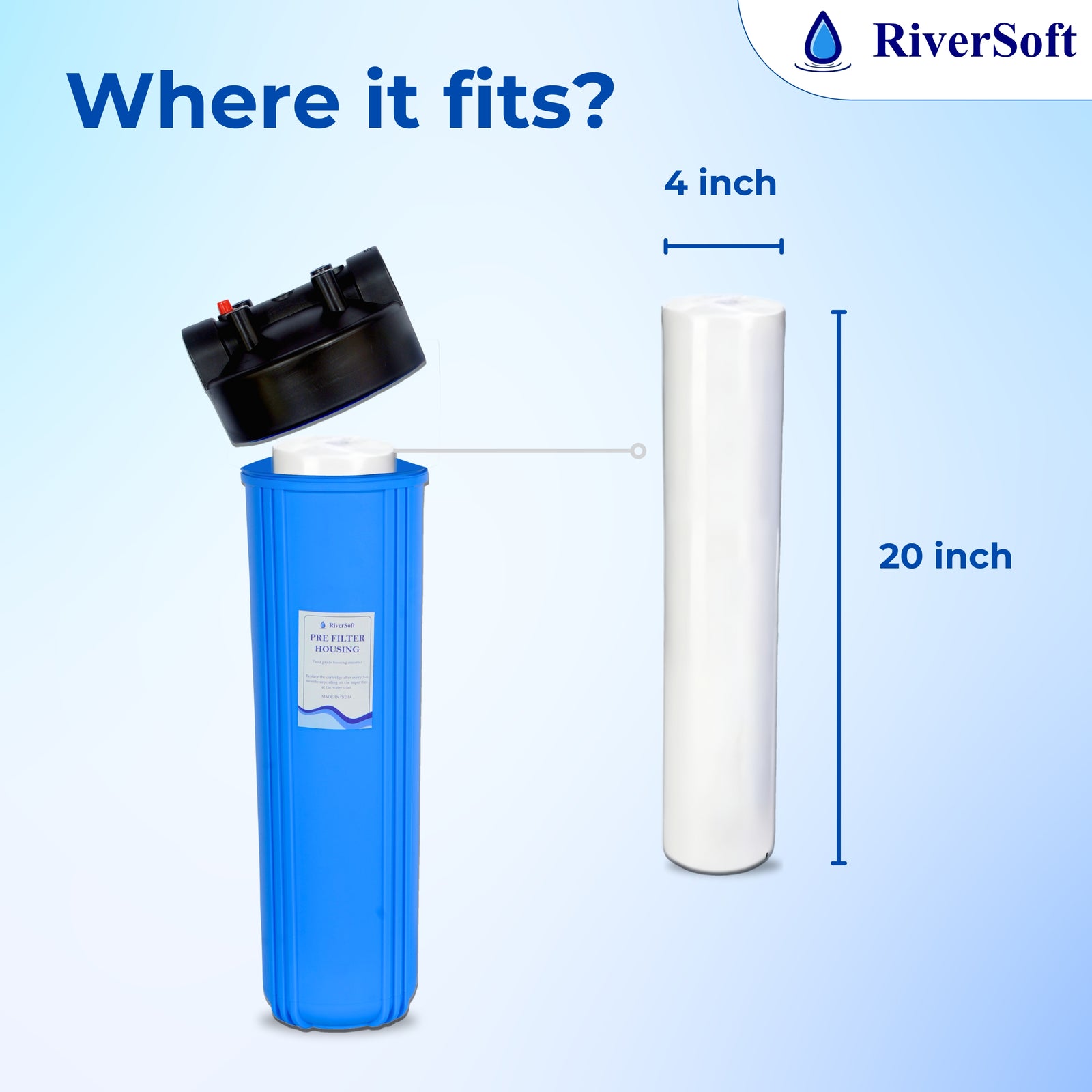 RiverSoft SPC-20-1M Spun Cartridge where it fits