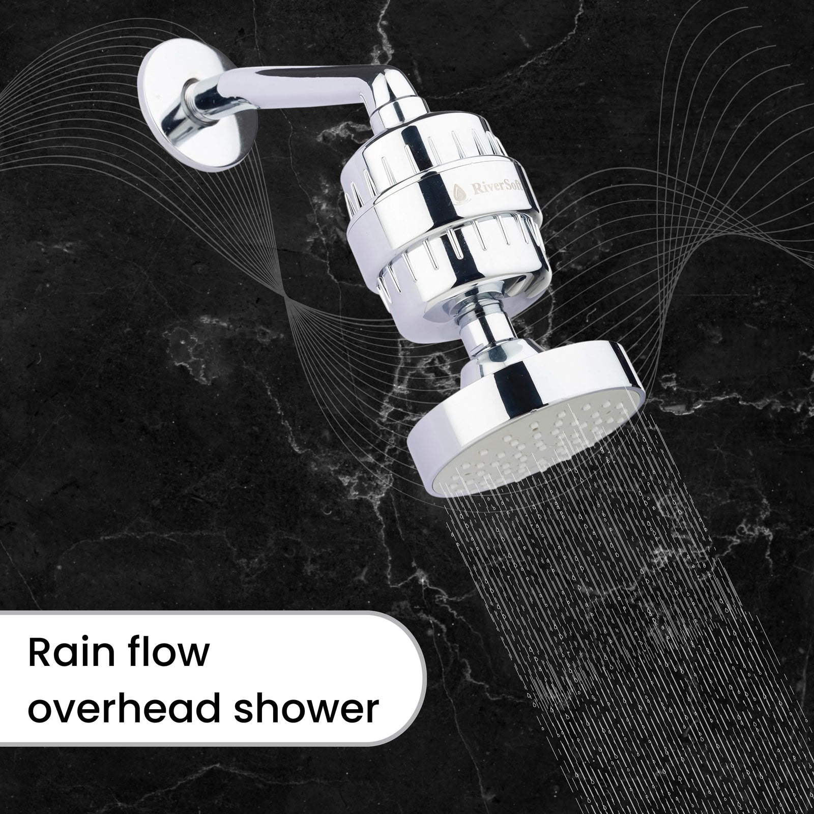 RiverSoft SSF-15 Rain flow overhead shower