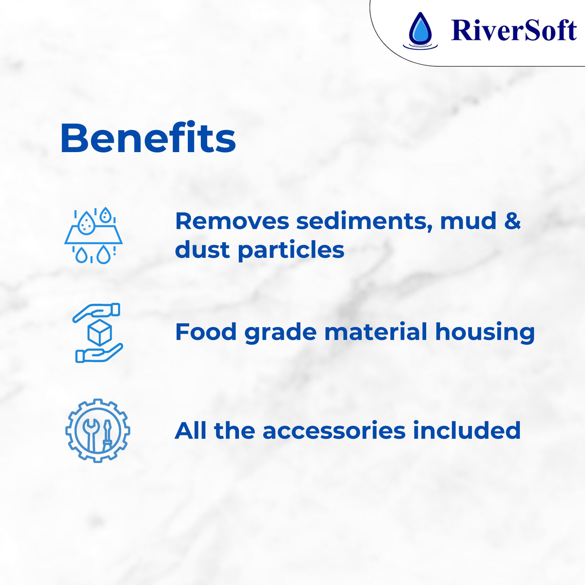 RiverSoft YWC-20-1 Yarn Wound Threaded Filter Cartridge Benefits
