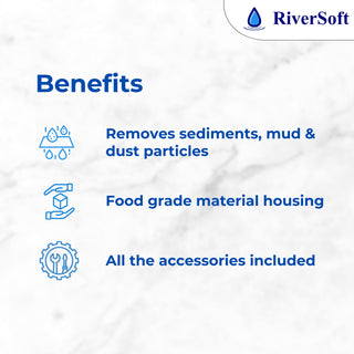 RiverSoft YWC-20-1 Yarn Wound Threaded Filter Cartridge Benefits