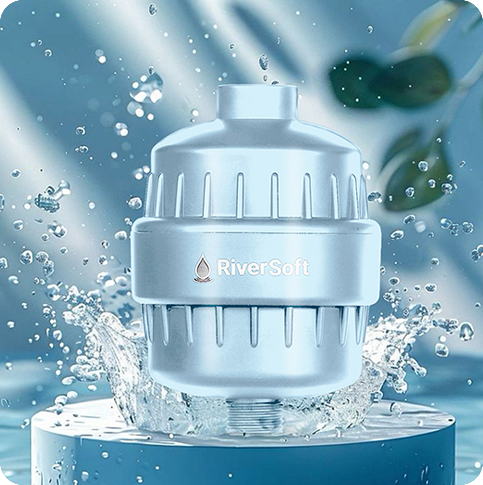 Blue Shower Tap Filter