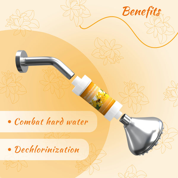 Fragrance filter for shower and tap | Removes bad odor, chlorine and sediments (Sweet-Scented Osmanthus Fragrance)